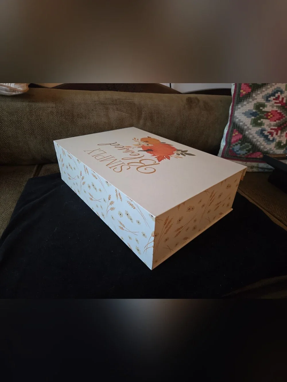 Simply Blessed Pumpkin Storage Box
